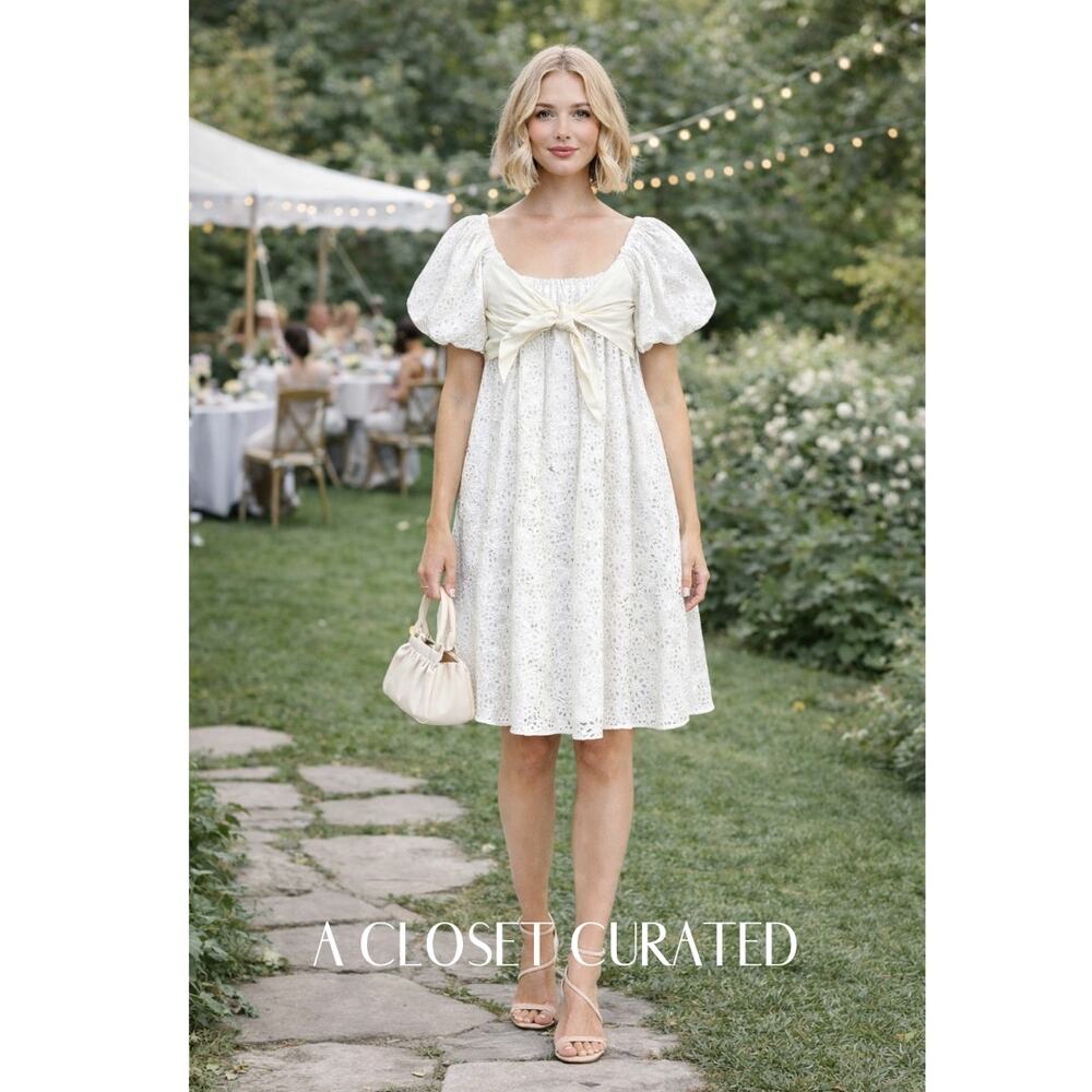 Adeam Wildflower Dress 6 White